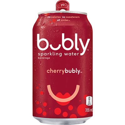 Bubly eau pétillante cerise 355ml