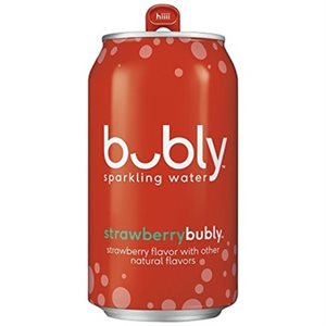 Bubly eau pétillante fraise 355ml