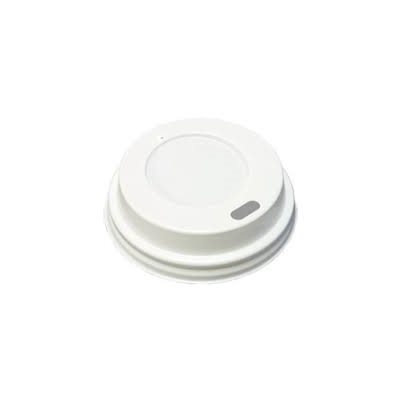 Couvercle 8oz. hdl blanc (100 / pqt)