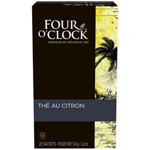 Four O'Clock thé noir citron (20 / bte)