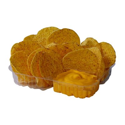 Tray 2 compartiments pour nachos (500 / bte)