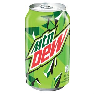 Mountain dew canette 355 ml.