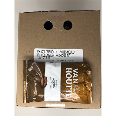 Van Houtte colombien ni-noir moulu 42x2.5oz.